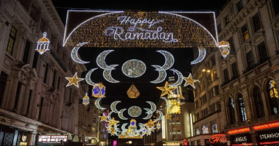 London lights up for the first time to welcome holy Ramadan