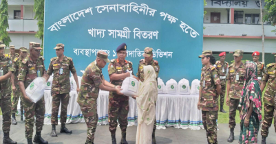 Army gave food items to 3080 families in Sylhet