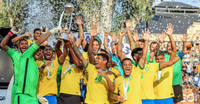 Brazil won the Copa with 13 goals against Argentina