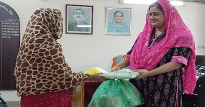 Eid gifts to four students with special needs of SUST