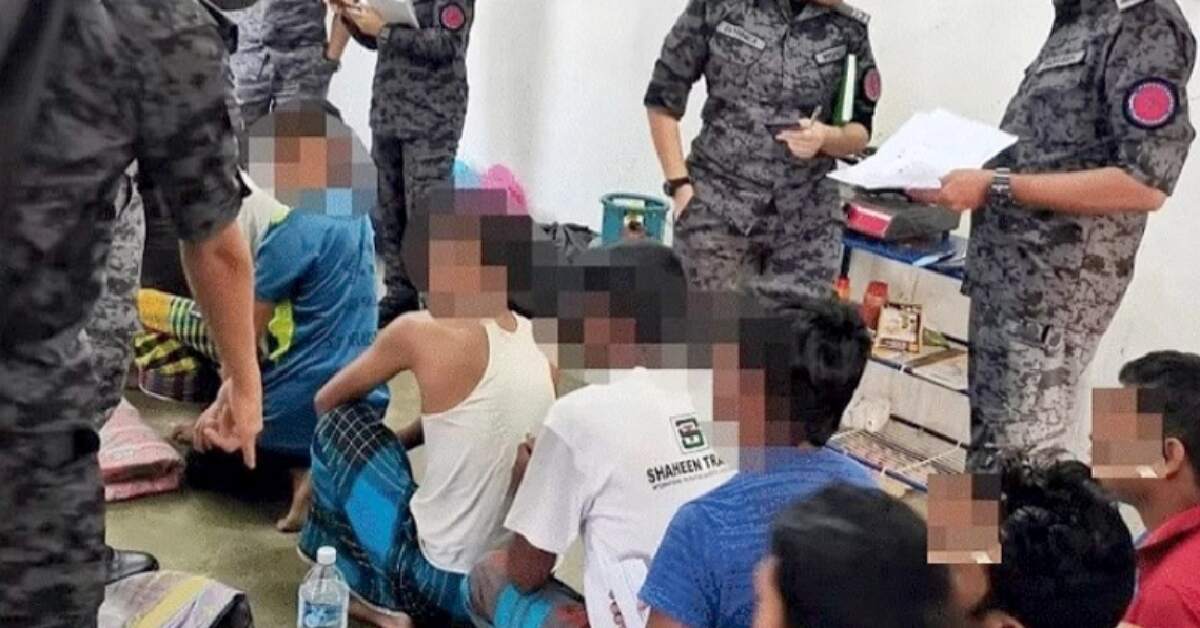 The country`s immigration department detained them last Monday. Photo: Collected