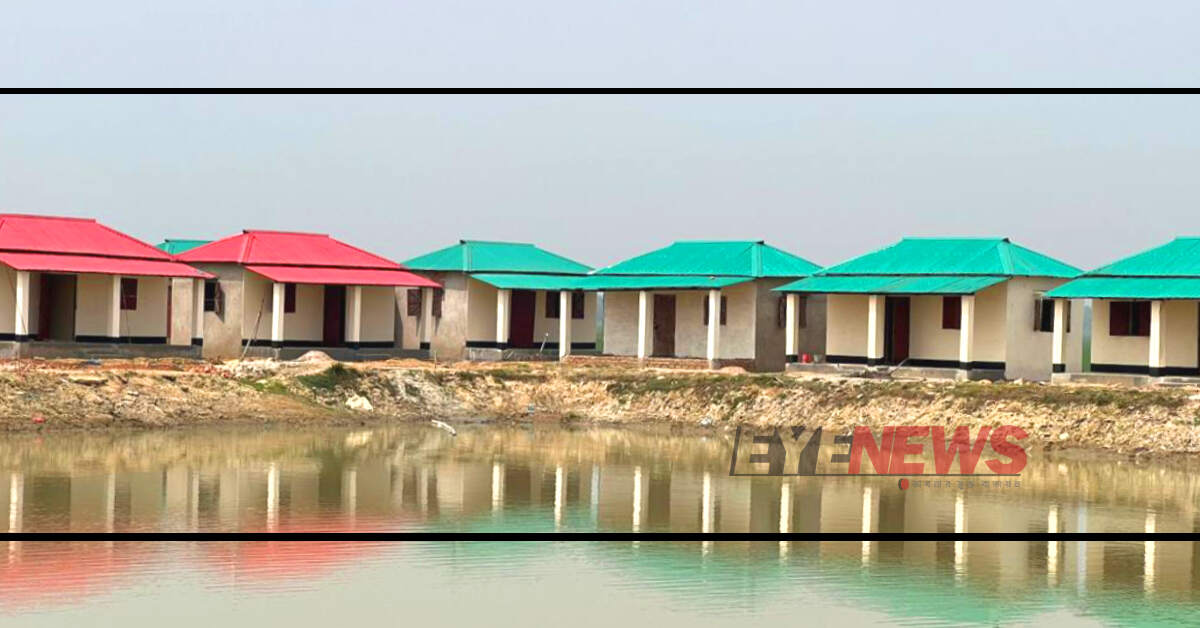 Project houses awaiting handover in Rajnagar. Photo:Eye News