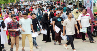 শাবিপ্রবিতে ঢাবির ভর্তিচ্ছুদের পদচারণায় মুখরিত