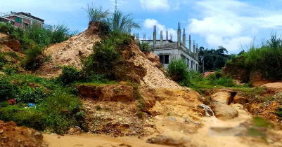 সিলেটেও দেখা দিয়েছে পাহাড় ধসের আশঙ্কা 