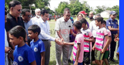 কমলগঞ্জে বঙ্গবন্ধু ও বঙ্গমাতা গোল্ডকাপ ফুটবল টুর্ণামেন্ট শুরু 