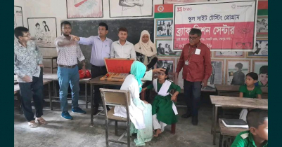 তারাকান্দায় ইউএনও’র উদ্যোগে প্রাথমিক শিক্ষার্থীদের চক্ষু চিকিৎসা