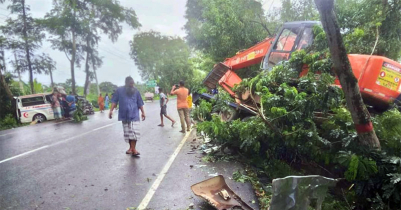 এস্কেভেটর-অ্যাম্বুলেন্সের মুখোমুখি সংঘর্ষে নিহত ৪ 