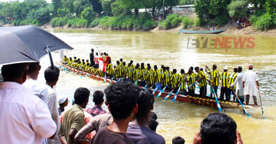 মৌলভীবাজারে নৌকাবাইচে চ্যাম্পিয়ন শাহ মোস্তফার তরী 