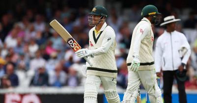 Rain halts run chase by Australia`s Warner and Khawaja