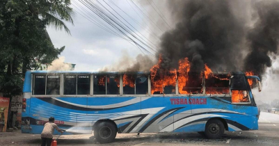 Police vehicles, public buses torched; cops injured