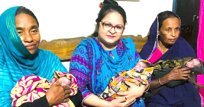 Habiganj mother gave birth to triplets