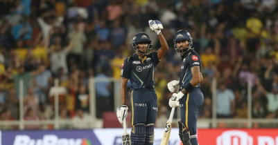 Gujarat Titans set 215-run target for Chennai Super Kings