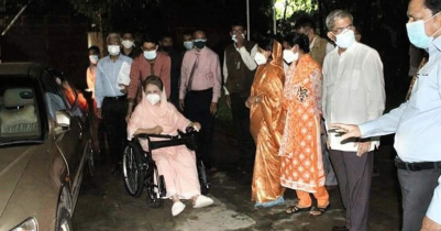 Khaleda returns home from hospital