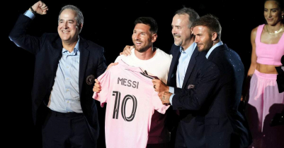 Lionel Messi welcomed by Inter Miami