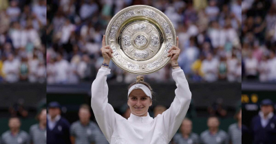 Vondrousova becomes first unseeded woman to win Wimbledon