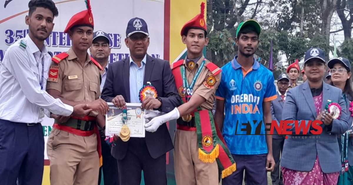 ক্রীড়া প্রতিযোগিতা ও পুরস্কার বিতরণ। ছবি- আই নিউজ