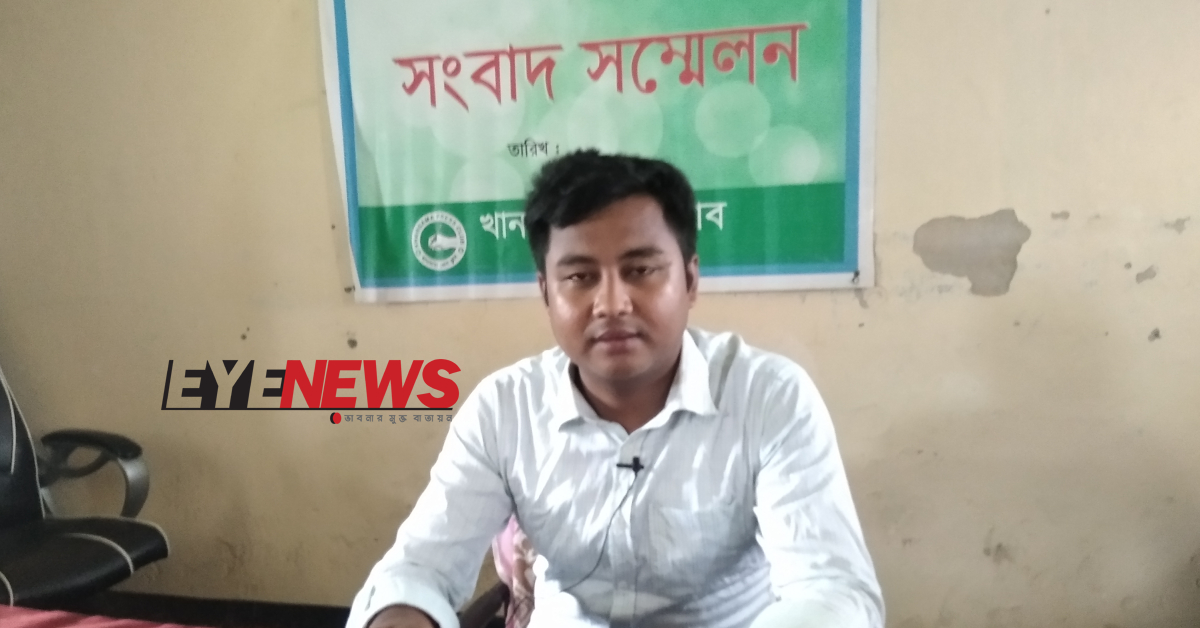 ভুক্তভোগী দৈনিক স্বদেশ প্রতিদিন পত্রিকার খানসামা (দিনাজপুর) উপজেলা প্রতিনিধি উজ্জ্বল চন্দ্র রায়।