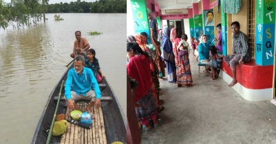 কাউয়াদিঘী হাওর রক্ষা আন্দোলনের উদ্যোগে রাজনগরে ত্রাণ বিতরণ