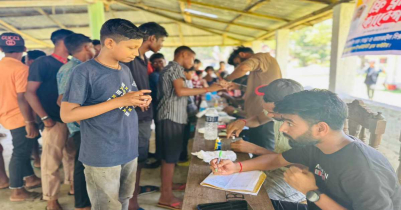 চা-বাগানে সন্তোষ রবি দাস অঞ্জনের আয়োজনে ফ্রি ব্লাড ক্যাম্পেইন