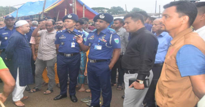 মৌলভীবাজারে কোরবানির পশুর হাট পরিদর্শনে পুলিশ সুপার 