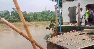 কৈলাশহরে মনুর পানি ওয়ার্নিং লেভেলে