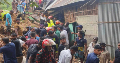 সিলেটের মেজরটিলায় মাটি ধসে চাপা পড়েছেন ৩ জন 