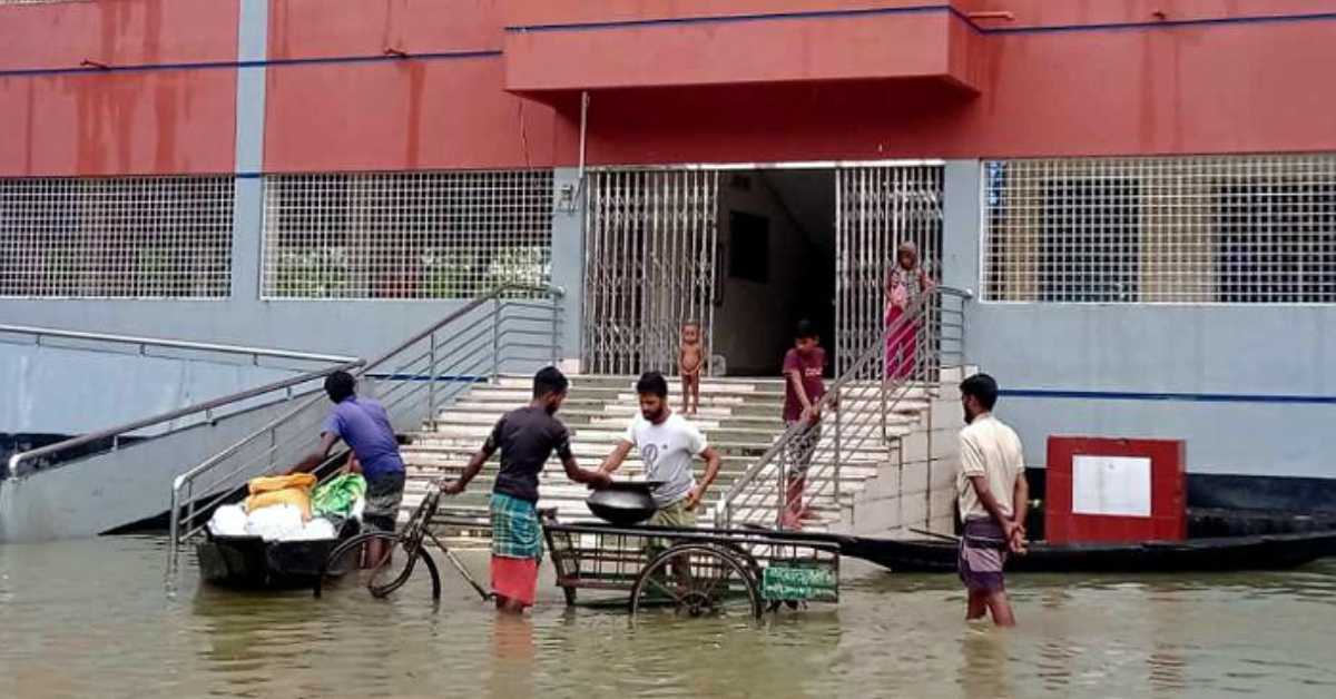 গোয়াইনঘাটে ১৫১টি গ্রাম বন্যায় প্লাবিত। ছবি- সংগৃহীত