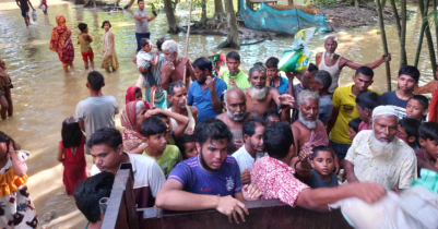 কমলগঞ্জে ৬০০ বন্যার্ত পরিবারকে ত্রাণ দিলো ‘বিবেকী তারুণ্য’ 