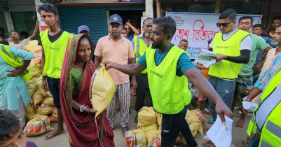 রাজনগরে বন্যার্তদের পাশে গ্রেটার সিলেট ডেভেলপমেন্ট অ্যান্ড ওয়েলফেয়ার কাউন্সিল