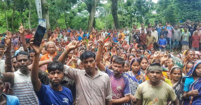 জুড়ীর ফুলতলা চা-বাগান বন্ধের ঘোষণা করায় চা শ্রমিকদের বিক্ষোভ