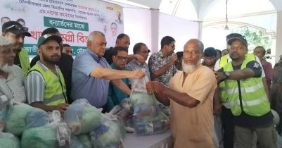 মৌলভীবাজারে ছাত্রদলের আয়োজনে বন্যার্তদের মাঝে ত্রাণ বিতরণ