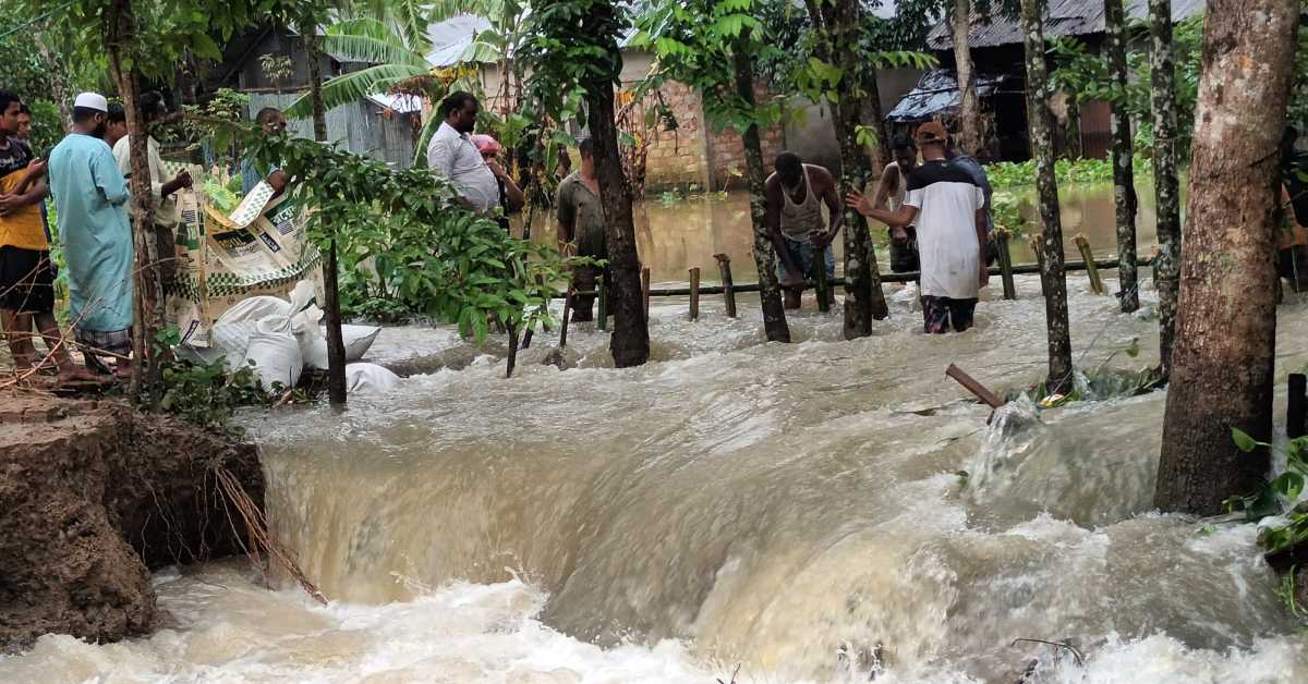 বৃষ্টি ও পাহাড়ি ঢলের কারণে তলিয়ে গেছে জেলার নিম্নাঞ্চল এলাকাগুলো। ফাইল ছবি